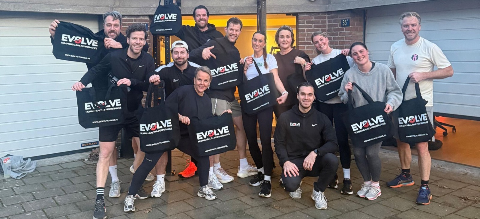 De Evolve groep na een training
